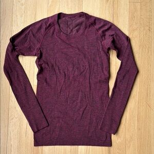 lululemon athletica Long Sleeve Tee - Burgundy